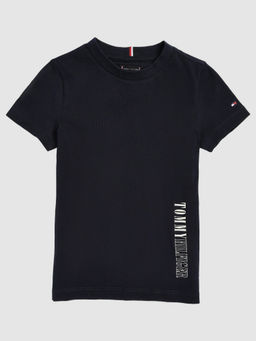 Tommy Hilfiger - Boys Logo Regular Fit Cotton T-Shirt