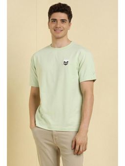 Allen Solly - Men Green Graphic Print Crew Neck T-shirt
