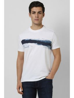 Van Heusen - Men White Crew Neck T-shirt