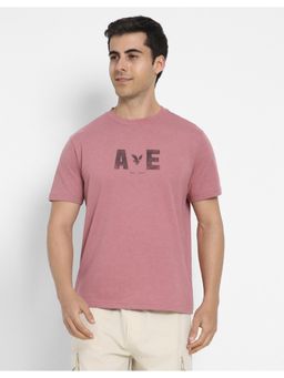 American Eagle - Men Pink Logo Graphic T-shirt
