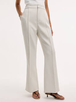 Pomelo - High Waist Flare Pants - Ivory