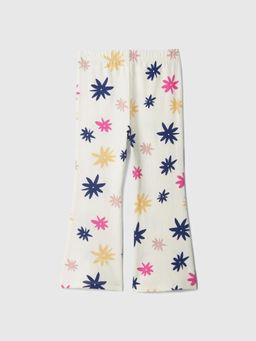 GAP - Girls Off White Cotton Floral Bootcut Fit Trouser