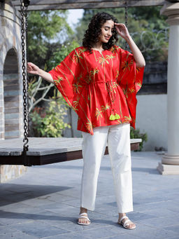 SAY - Women Pure Cotton Kaftan Night Suit (Set of 2)
