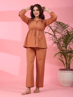 SAY - Women Pure Cotton Night Suit (Set of 2)