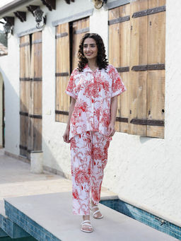 SAY - Women Pure Cotton Night Suit (Set of 2)