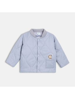 MINI KLUB - Boys Blue Solid Polyester Jacket