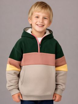 CHERRY CRUMBLE BY NITT HYMAN - Unisex Multi-Color Colorblock Polyester Hoodie