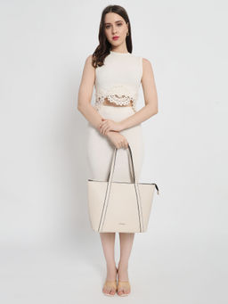 THE GUSTO - White Aza Shoulder Bag (M)