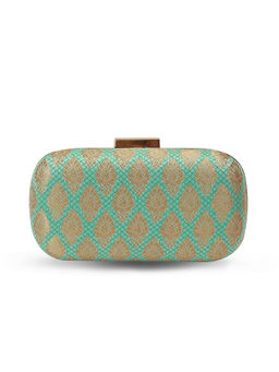 THE TAN CLAN - Classic Green Long Clutch with Detachable Chain