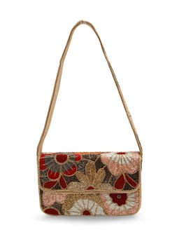 THE TAN CLAN - Multi-Color Daisy Floral Shoulder Bag