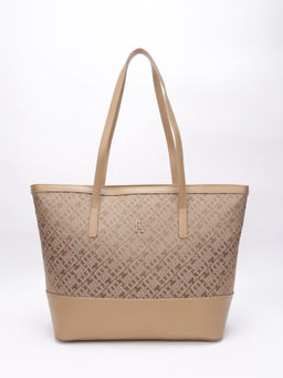 Tommy Hilfiger - Khaki Polyester Tote Bag