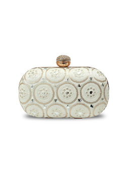 THE TAN CLAN - Green Inaara Oval Clutch