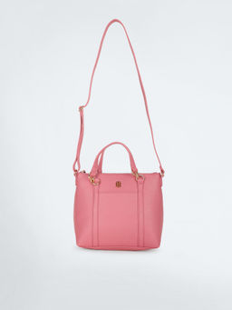 Tommy Hilfiger - Pink Solid Pvc Sling Bag