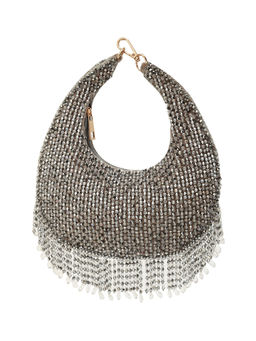 THE TAN CLAN - Silver Sera Drop Pearls Handbag