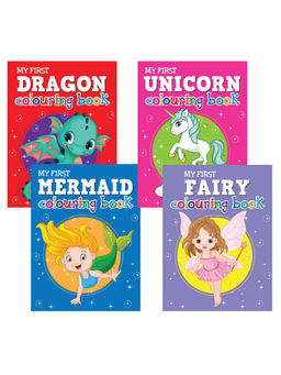 Pegasus - Magical Creatures Colouring Books for 2+ Year Old Children (Set of 4)