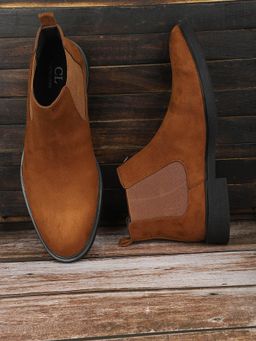 Carlton London - Solid Tan Chelsea Boots