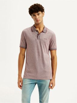 Levi's - Mens Melange Mauve Slim Fit Polo T-Shirt