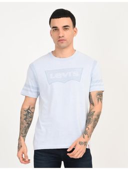 Levi's - Mens Brand Logo Light Blue Slim Fit Seamless T-Shirt