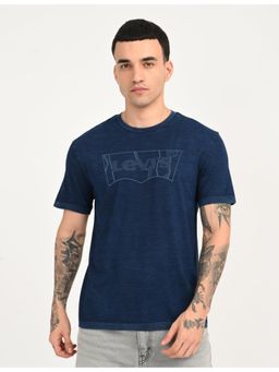 Levi's - Mens Brand Logo Dark Blue Slim Fit Seamless T-Shirt