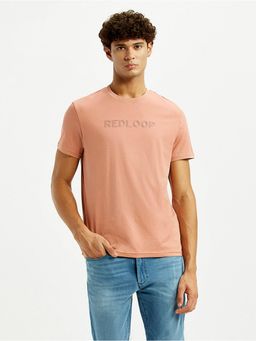 Levi's - Mens Redloop Typography Peach Slim Fit T-Shirt