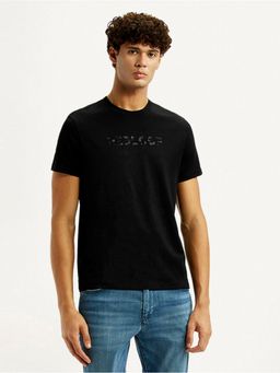 Levi's - Mens Redloop Typography Black Slim Fit T-Shirt