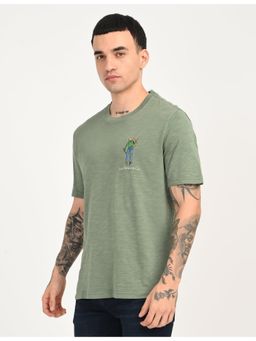 Levi's - Mens Overdyed Olive Crew Neck T-Shirt