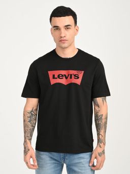 Levi's - Mens Brand Logo Black Crew Neck T-Shirt