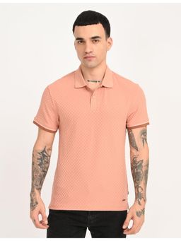 Levi's - Mens Redloop Textured Peach Slim Fit Polo T-Shirt