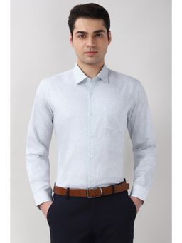 Peter England - Mens White Regular Fit Full Sleeves Formal Shirt