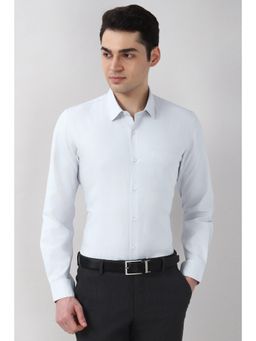 Peter England - Mens White Slim Fit Full Sleeves Formal Shirt