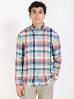 Tommy Hilfiger - Mens Checks Regular Fit Linen Shirt