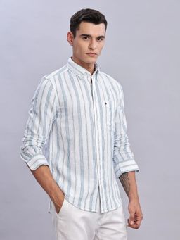 Tommy Hilfiger - Mens Stripes Regular Fit Plain Shirt