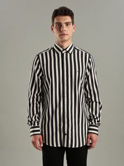 Tommy Hilfiger - Mens Stripes Regular Fit Modal Shirt