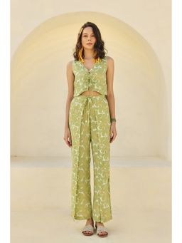 Prakriti Jaipur - Green Tie Co-Ord (Set of 2)