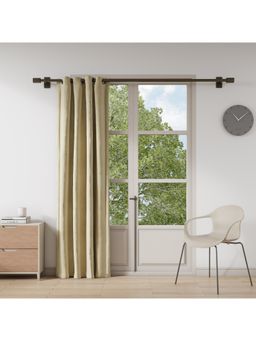 Ddecor Live Beautiful - Ready Made Curtain 7 Ft Door Size Brown (Pack Of 1)