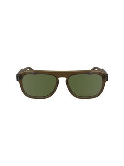 Calvin Klein - Men Green Lens Demi Rectangular Sunglasses (Ck 24504 200 56 S) 56