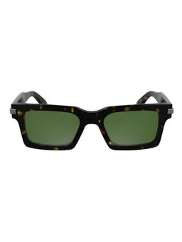 Calvin Klein - Women Green Lens Dark Brown Rectangle Sunglasses (Ck 25503 235 51 S ) 51