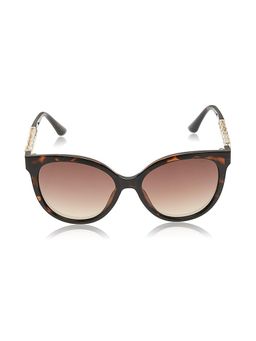 Guess - Women Brown Lens Brown Cateye Sunglasses with 100% Uv Protection (Gu7570 57 52G) 50