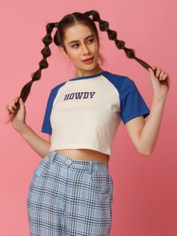 Zink London - Zink Z by Zink London Women Off White Printed T-Shirt