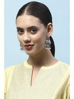 Biba - Navy Oxidised Casual Danglers