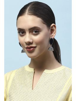 Biba - Navy Oxidised Casual Jhumka