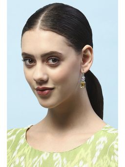 Biba - Yellow Cz Contemporary Danglers