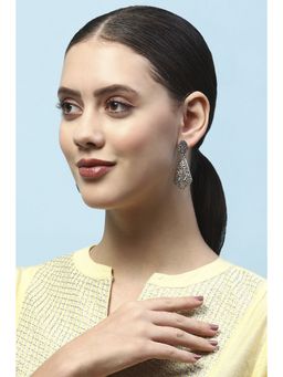 Biba - Silver Oxidised Casual Danglers