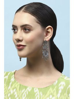 Biba - Grey Oxidised Casual Danglers