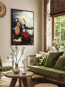 The Art House - Abstract Painting Multicolor (40X30 Inches)