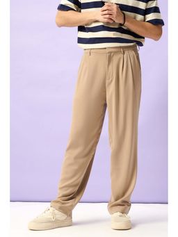 FREAKINS - Terra Beige Men Pleated Korean Pants