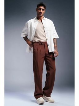 FREAKINS - Regal Brown Men Stylized Korean Pants