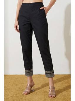 Elleven - Women's Black Straight Fit Pant