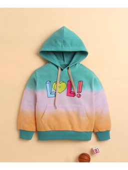 Bumzee - Multi Girls Full Sleeves Cotton Hoodie