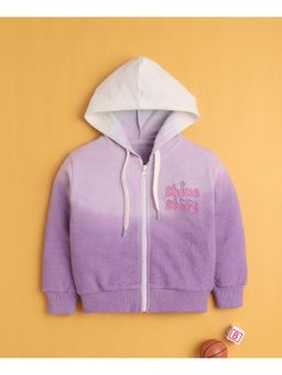Bumzee - Lavender Girls Full Sleeves Cotton Hoodie